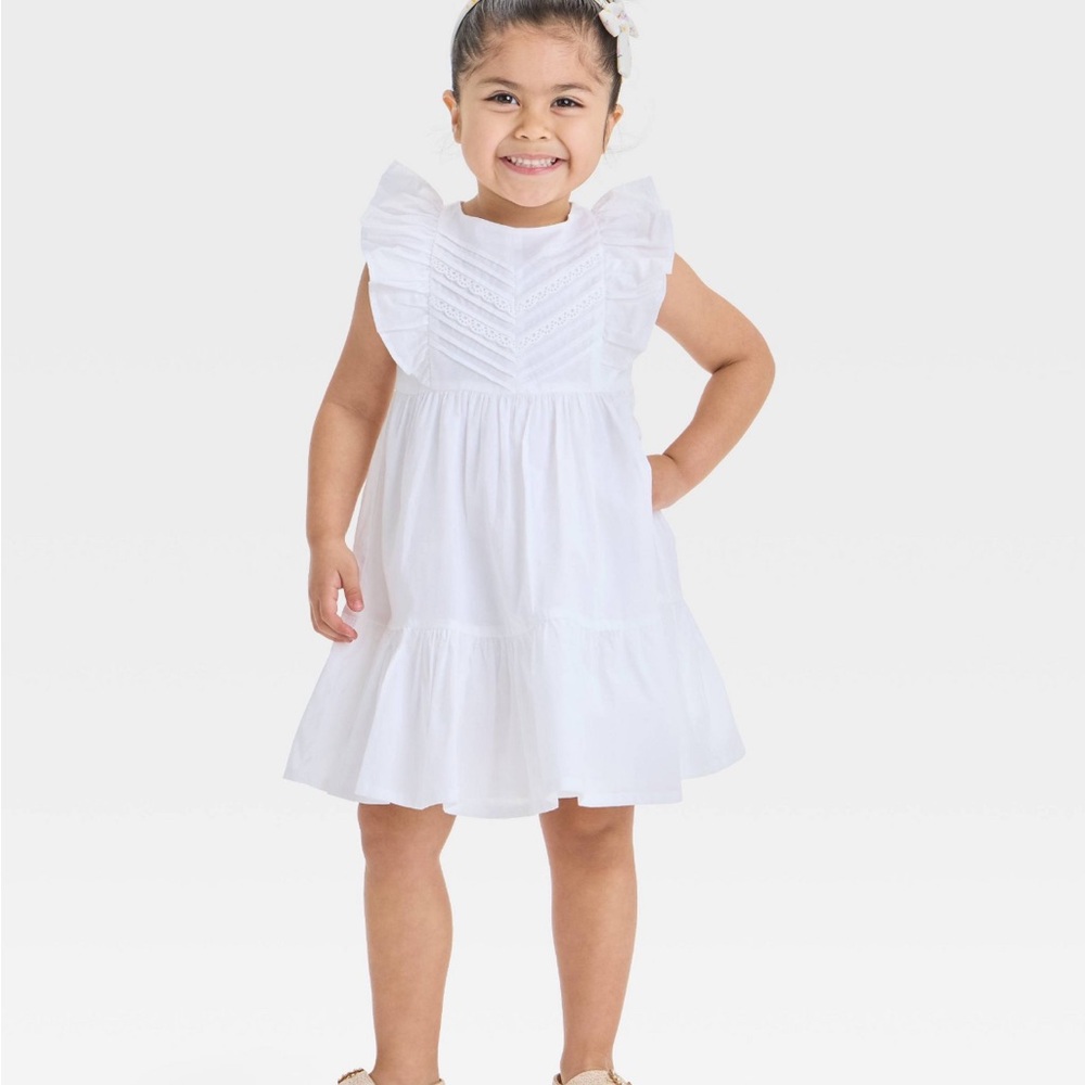 OshKosh B'gosh White Ruffle Dress